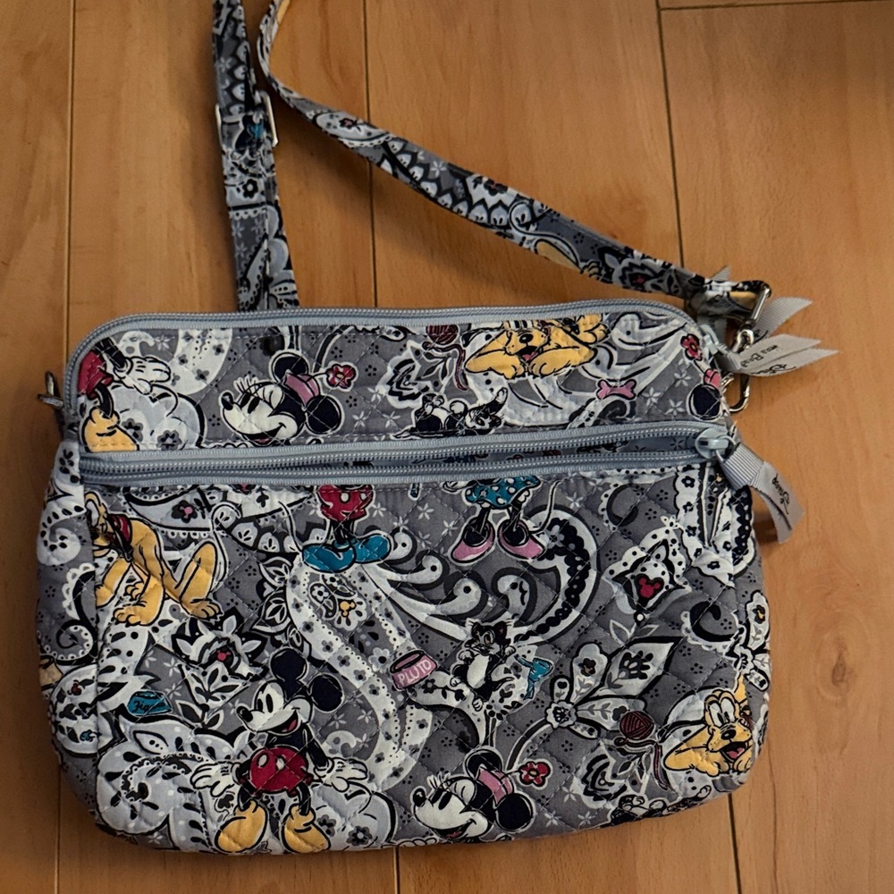 Vera Bradley Disney Character Print Crossbody Bag - Gray
